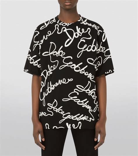 dolce gabbana oversized t shirt|dolce and gabbana graphic tees.